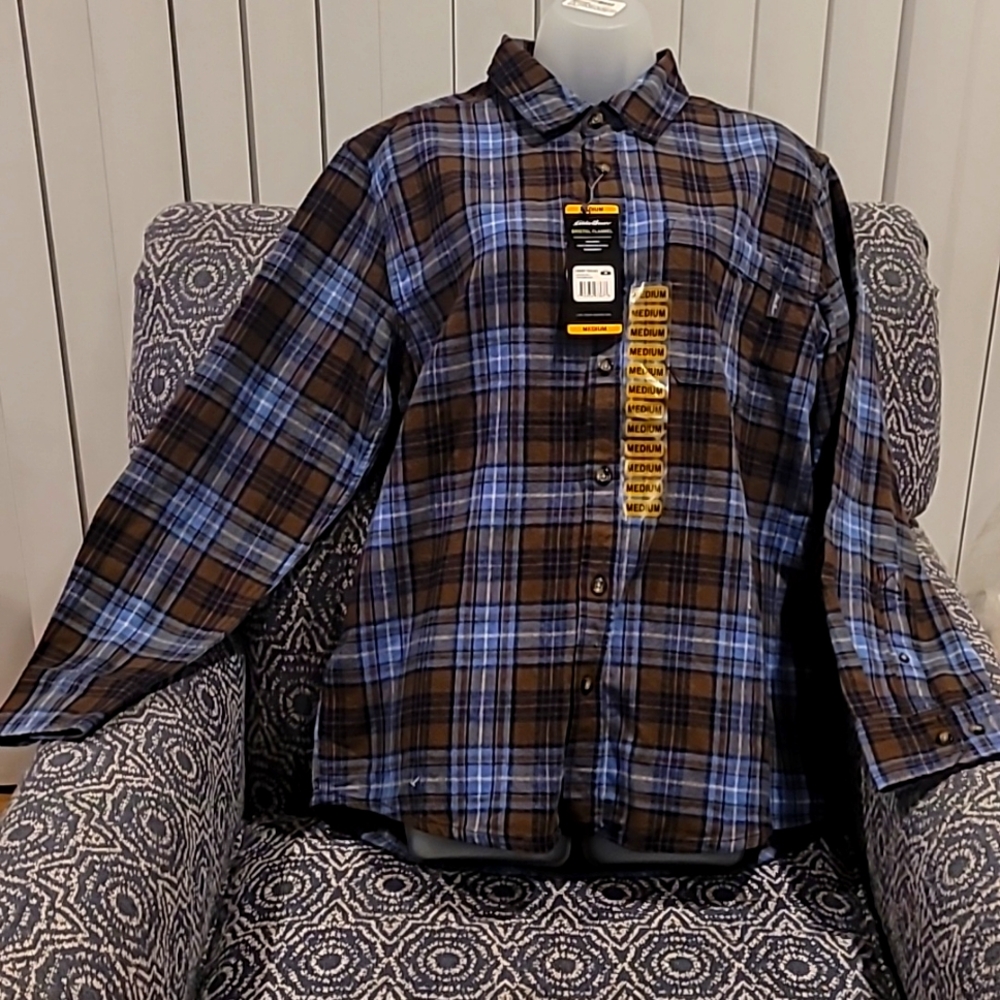 Men Eddie Bauer Bristol Flannel shirt -M